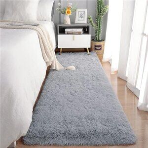 Soft Runner Rugs for Bedroom Living Room Plush Fluffy Rug 2x6 Feet, Shag Furry